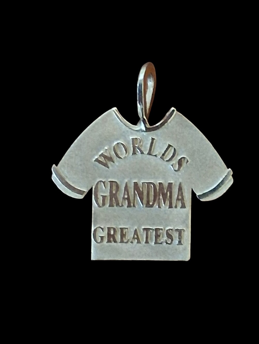 14K Yellow Gold "World's Greatest Grandma" T-Shirt Charm / Pendant - 1.0 Grams